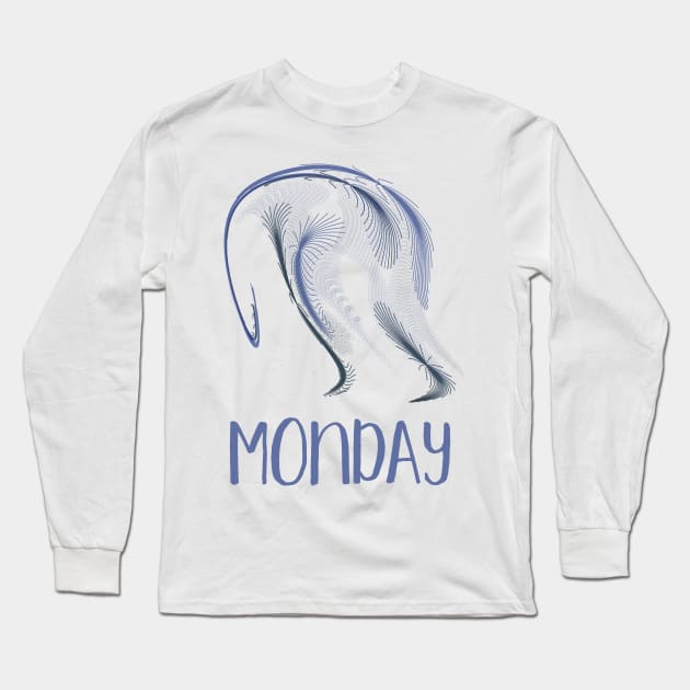 The Monday Blues Long Sleeve T-Shirt by donovanh